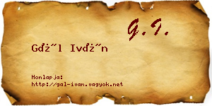 Gál Iván névjegykártya